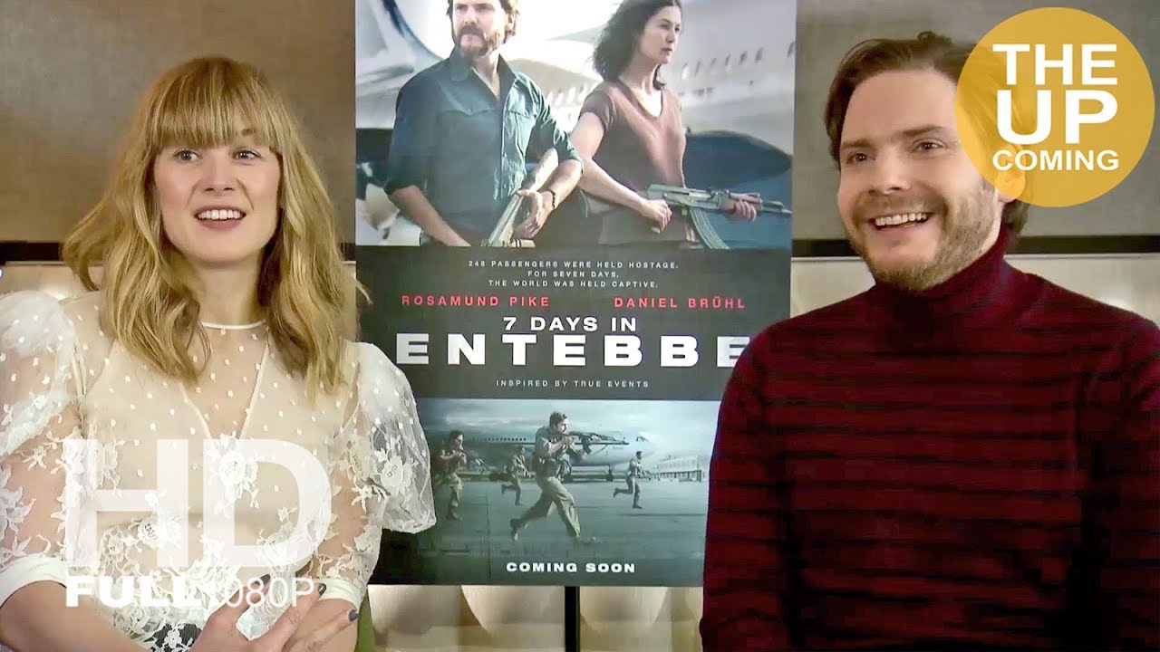 Rosamund Pike and Daniel Brühl interview on 7 Days in Entebbe and José Padilha