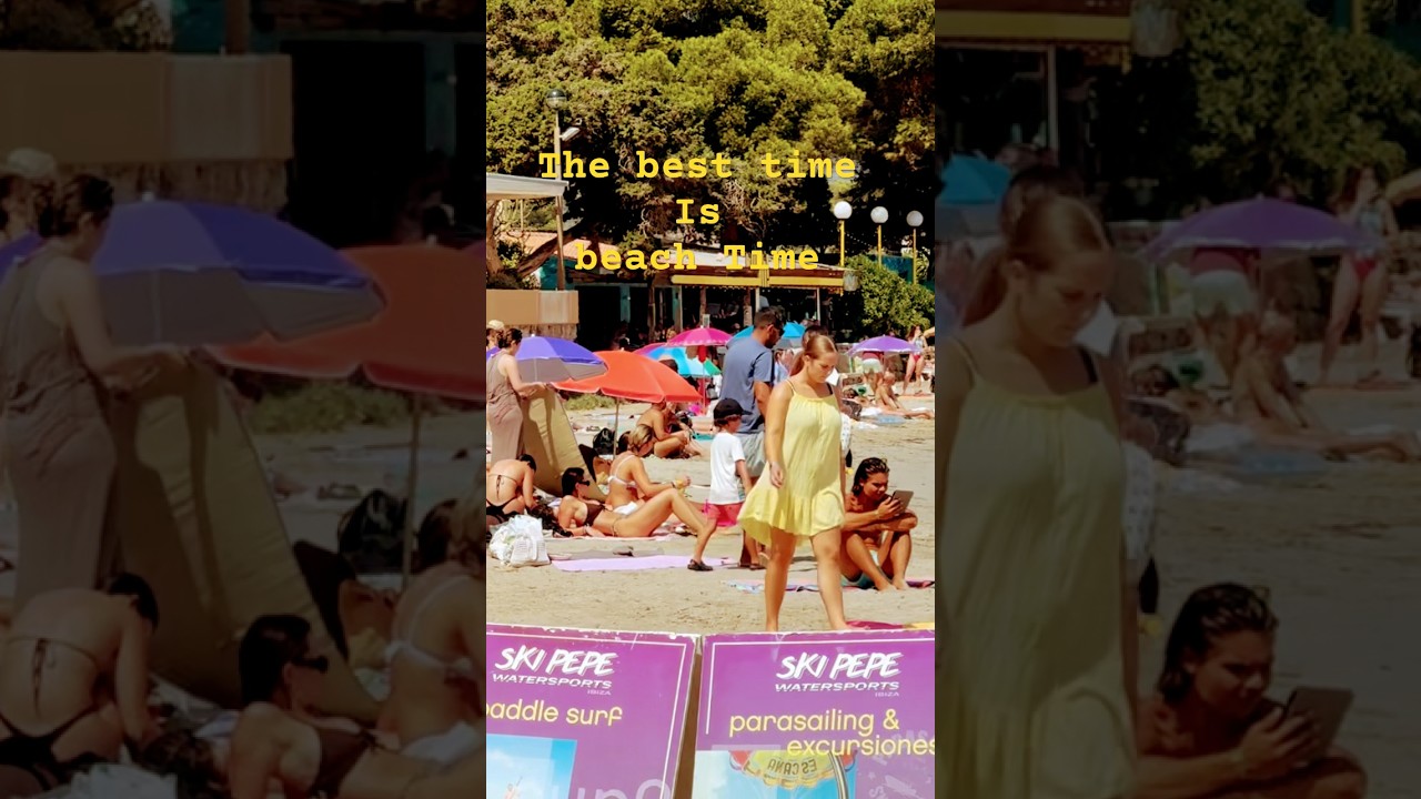 Beach time at Es Canar  Beach | playa de Es Cana | Beach vibes |summer 2025 |perfect Summer