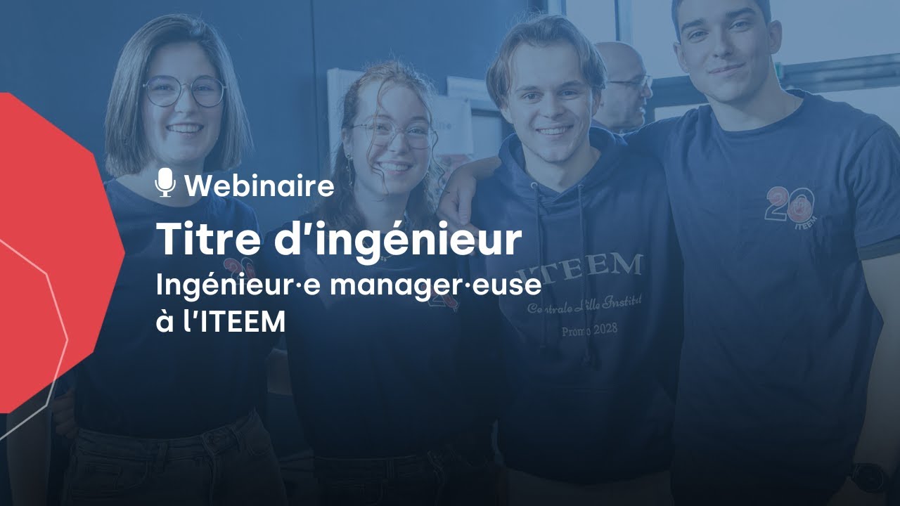 Webinaire : Titre d'ingénieur manager - ITEEM