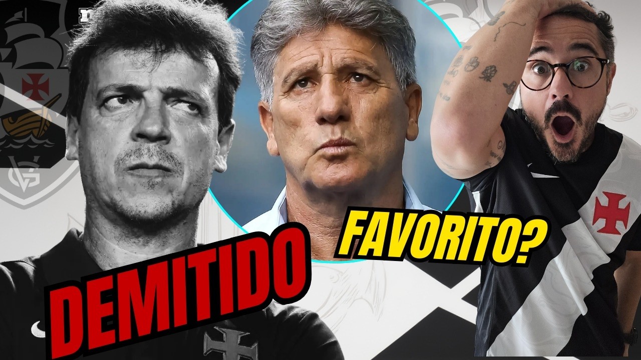 DINIZ É DEMITIDO E RENATO GAUCHO É O FAVORITO PRA SER O NOVO TREINADOR DO VASCO!