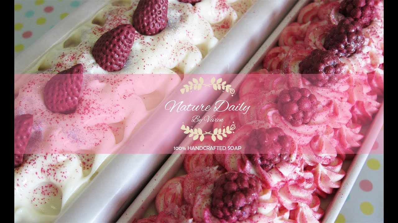 การทำสบู่เค้กแบบก้อน, Cold Process Soap Making - Sweet Milky & Cream by Nature Daily