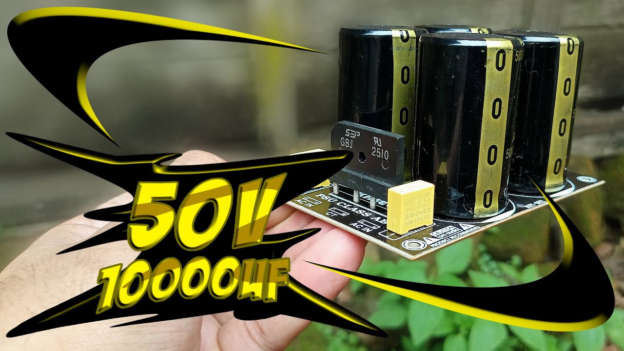 Power Supply Rakitan  4 Elco 50V 10000uF ( seri paralel ) Cocok Untuk Power Amplifier Rumahan