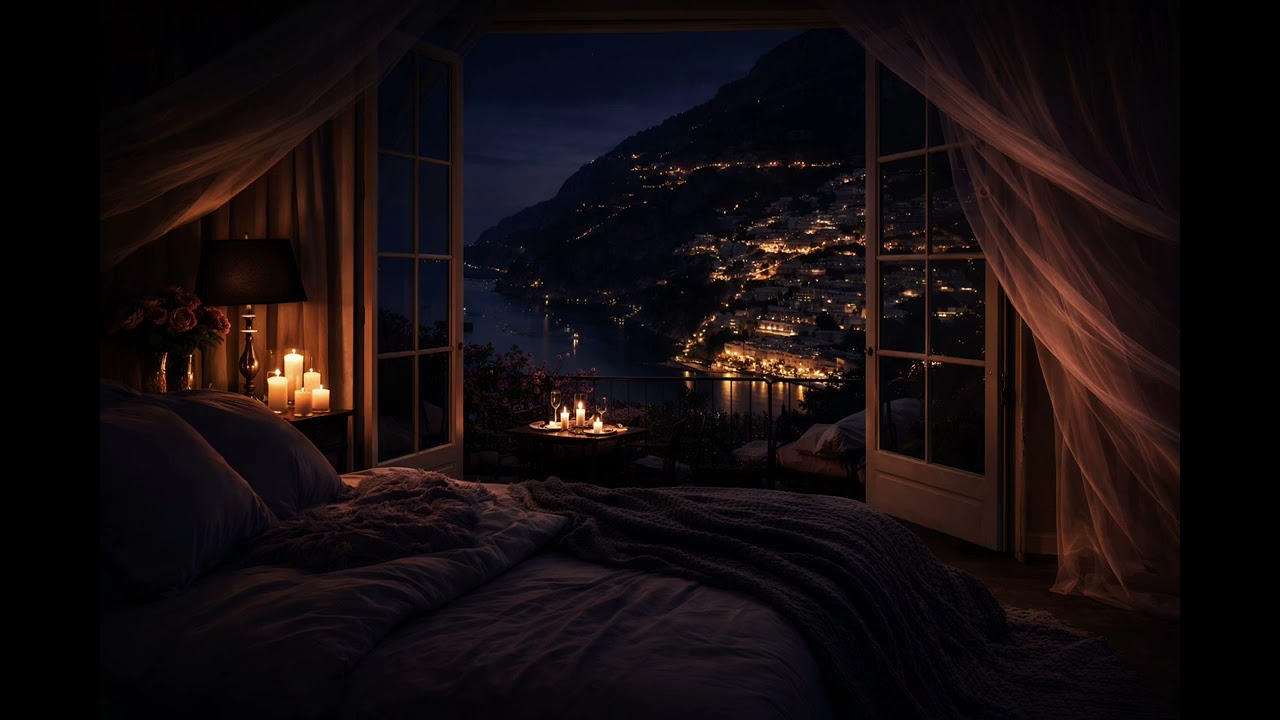Italian Moonlight Bedroom | Soft Piano Jazz for Deep Relaxation & Romantic Nights