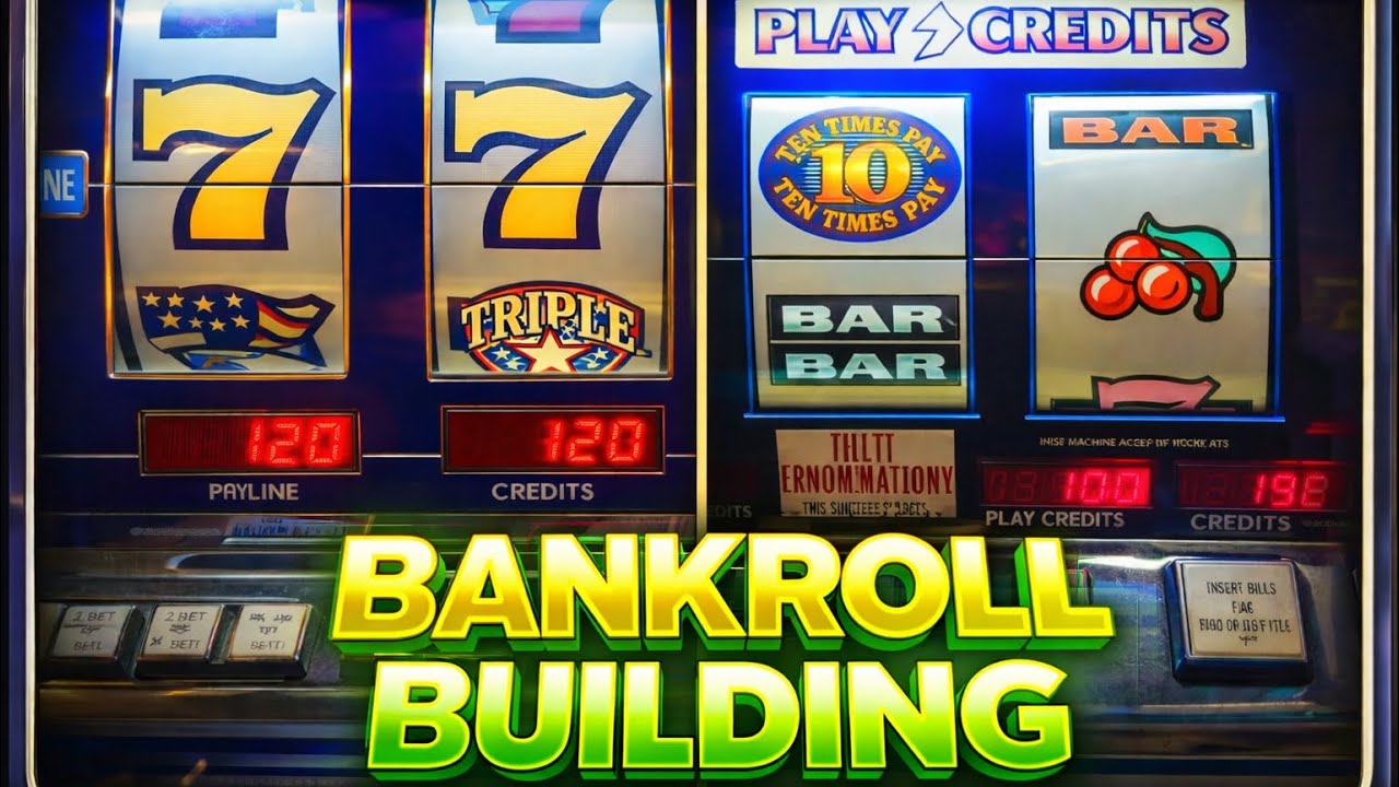 Bankroll Building Session 💰 | Old School Slots Grinding Wins