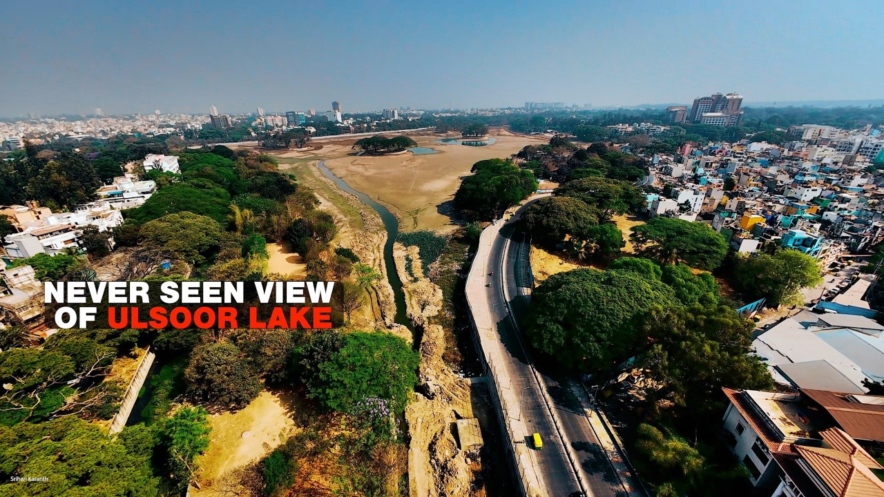 One Shot from Ulsoor Lake to Vintage Car Rally at RMZ Millenia | Bengaluru Aerial View