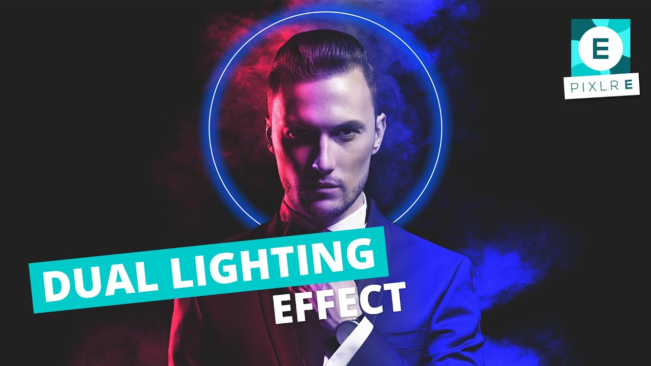 How to create dual lighting effect | Pixlr E