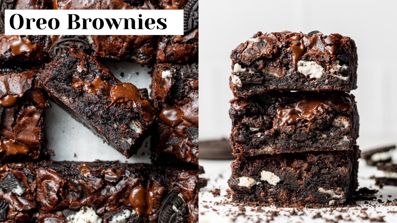 Fudgy Oreo Brownies (ONE BOWL!)