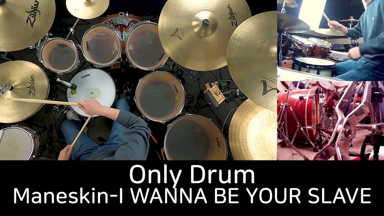 (Only Drum)Maneskin - I WANNA BE YOUR SLAVE - Drum Cover by DCF(유한선)