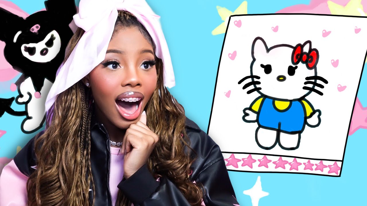 Я могу рисовать только персонажей Sanrio в режиме скоростного рисования Roblox.