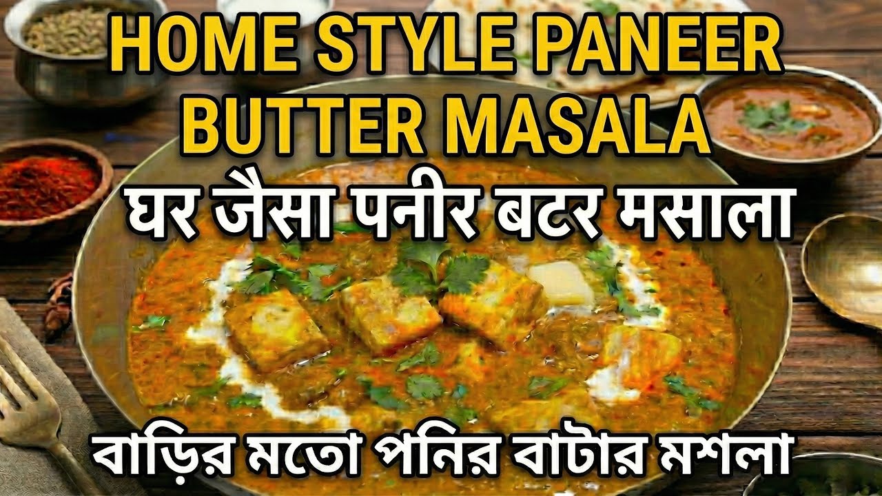 Home Style Paneer Butter Masala | घर जैसा पनीर बटर मसाला | বাড়ির মতো পনির বাটার মশলা