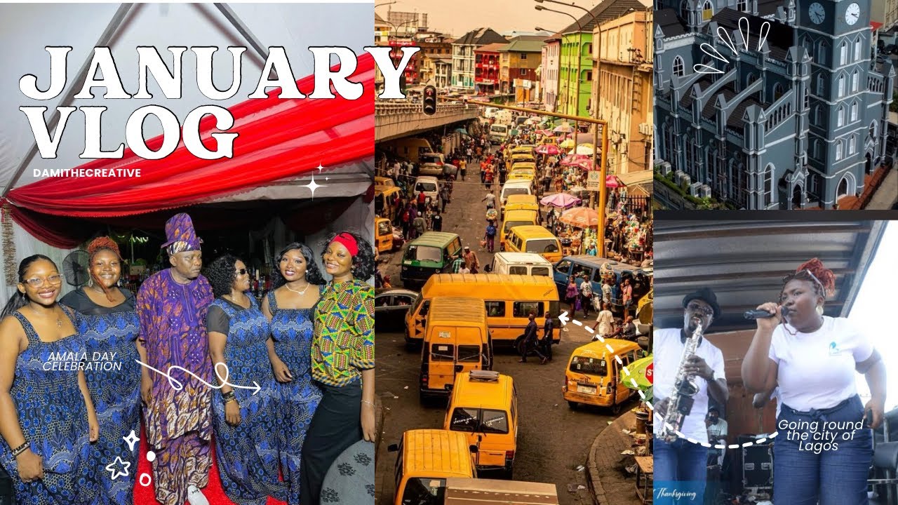 WE TURNED LAGOS MARKETS INTO A PRAISE CONCERT! 🎤 | January Vlog (Amala Day, Crossover Service) #seo 