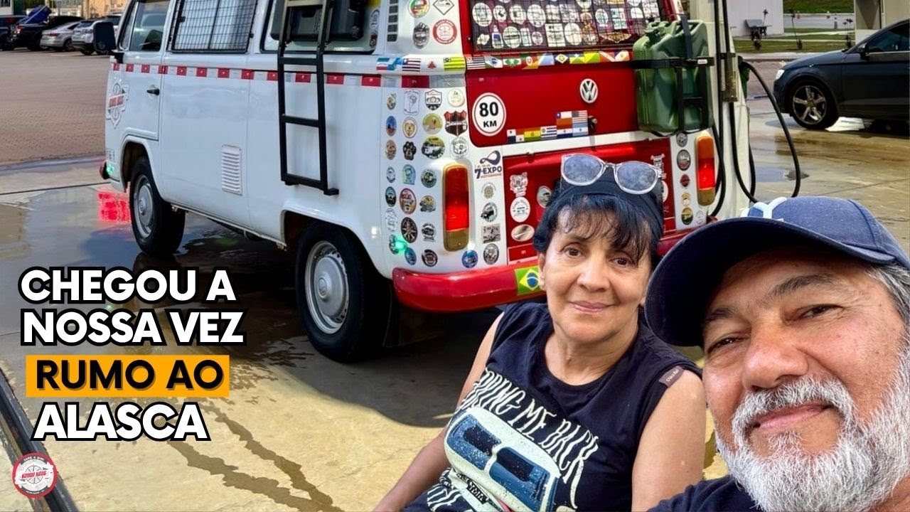 ADEUS BRASIL!  A NOSSA KOMBI INICIA A JORNADA ATÉ O ALASCA