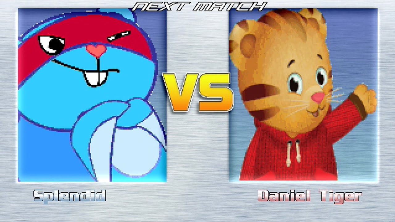 M.U.G.E.N BATTLES | Splendid vs Daniel Tiger | Happy Tree Friends vs Daniel Tiger's Neighborhood