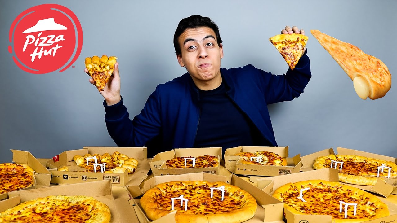 مقارنة كل انواع عجينة بيتزا هت Pizza hut 🍕| ستافد كرست جديدة بالبيف اند شيدر او بالثوم