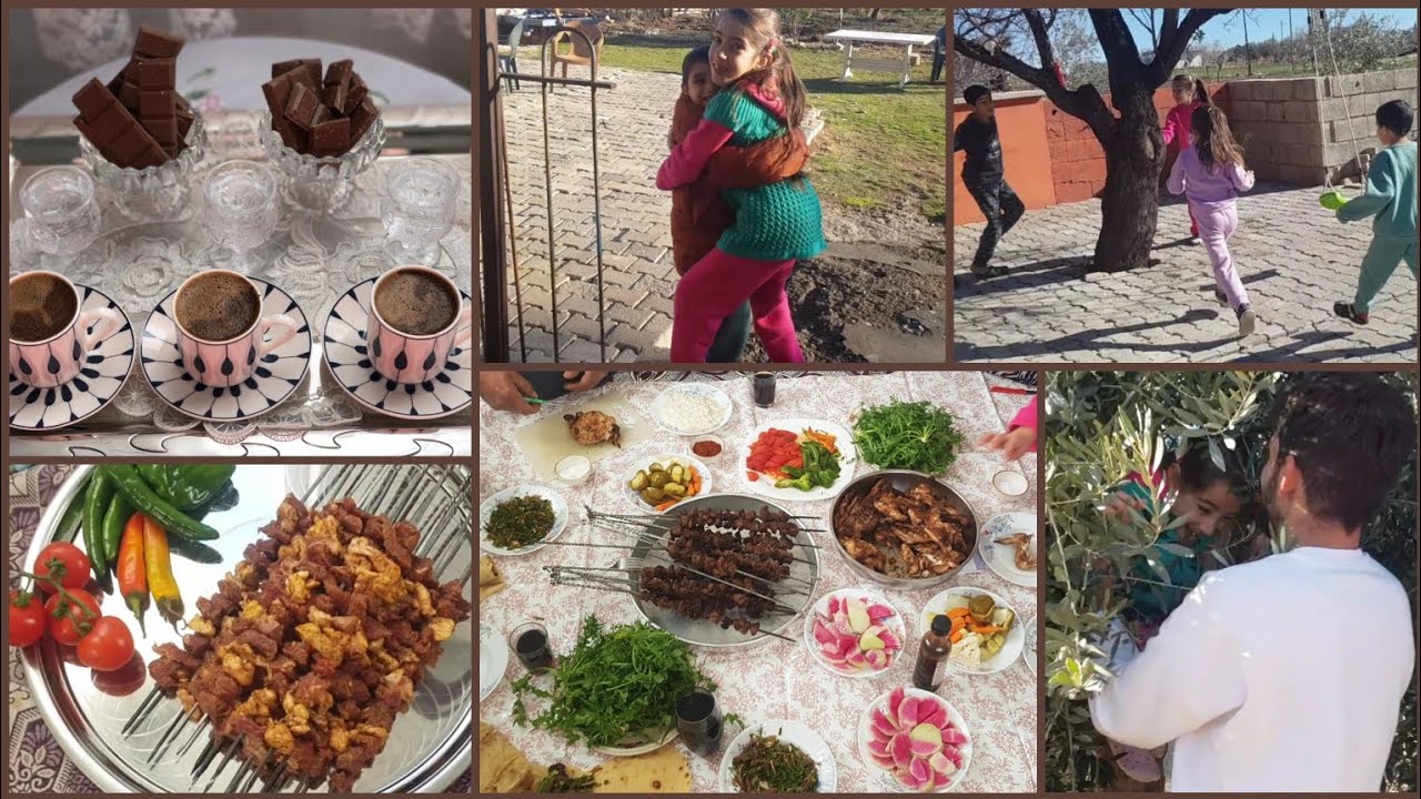 Bütün Aile Köyde toplandık/☕️Kahve /🥩Mangal / Çalıkuşu Hira 🕊️