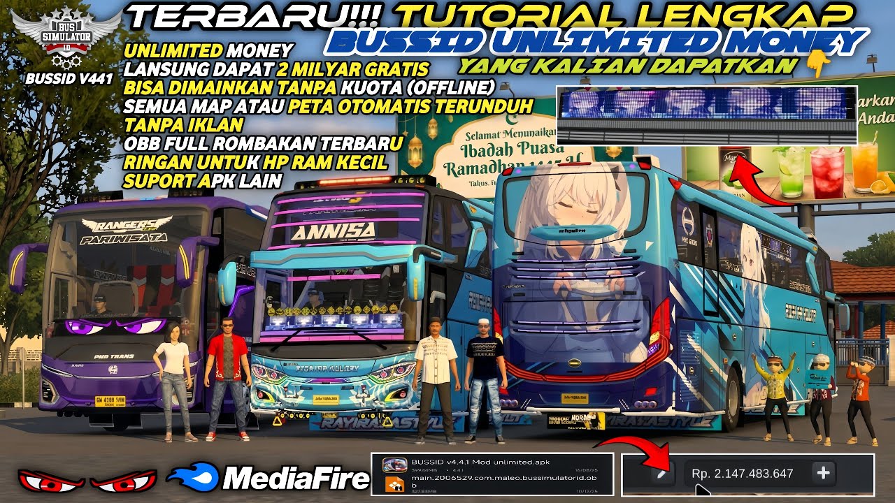 UPDATE BUSSID 4.4.1 !! CARA PASANG APK + OBB BUSSID V4.4.1 TERBARU | BISA SEMUA HP
