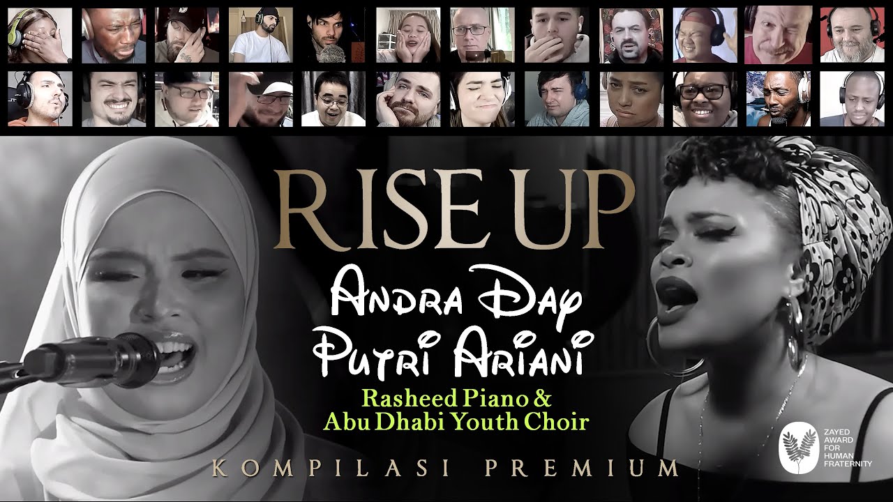 Putri Ariani ft Andra Day Rise Up Live perform Reaction Compilation Premium