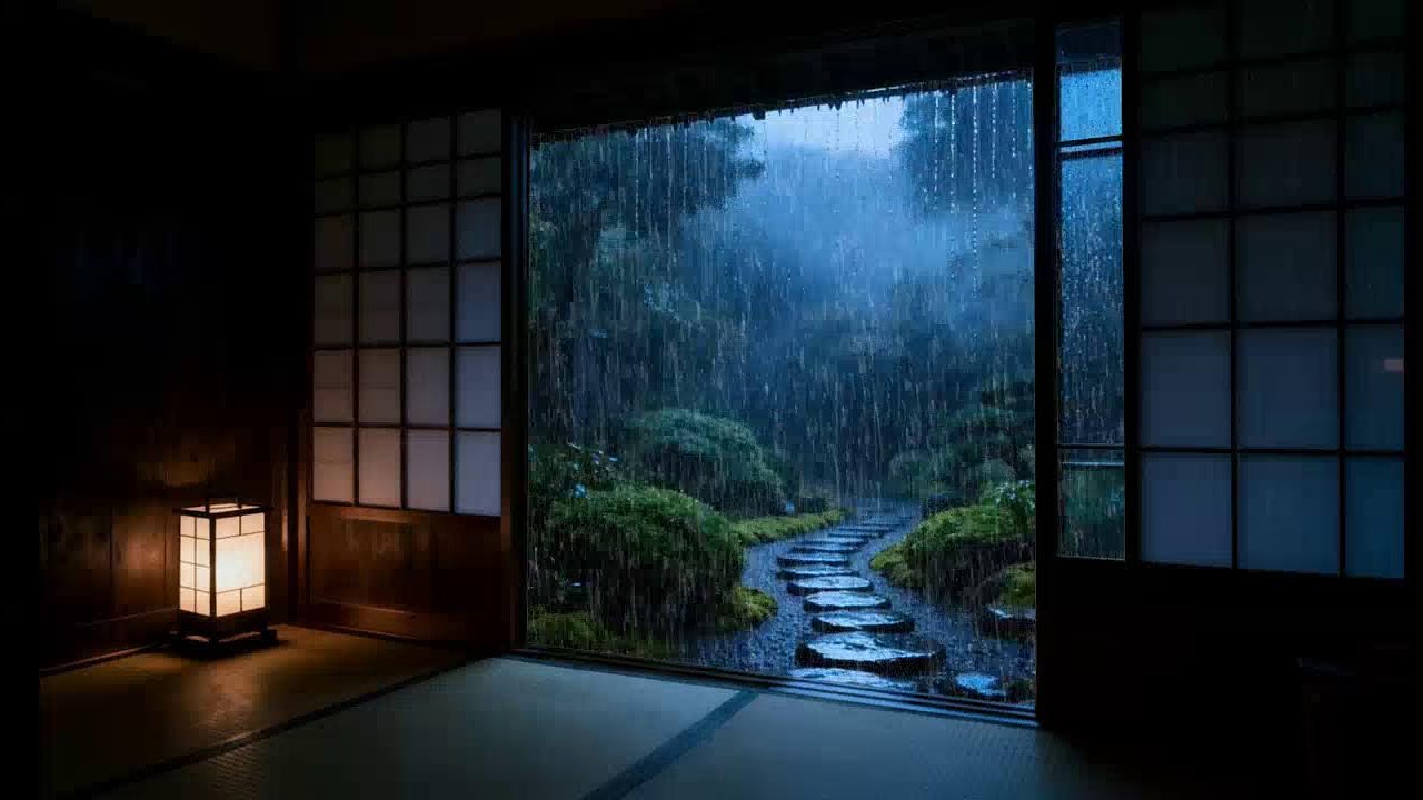 Rain Sounds For Sleeping - 99% Instantly Fall Asleep With Rain And Thunder Sound At Night, ASMR