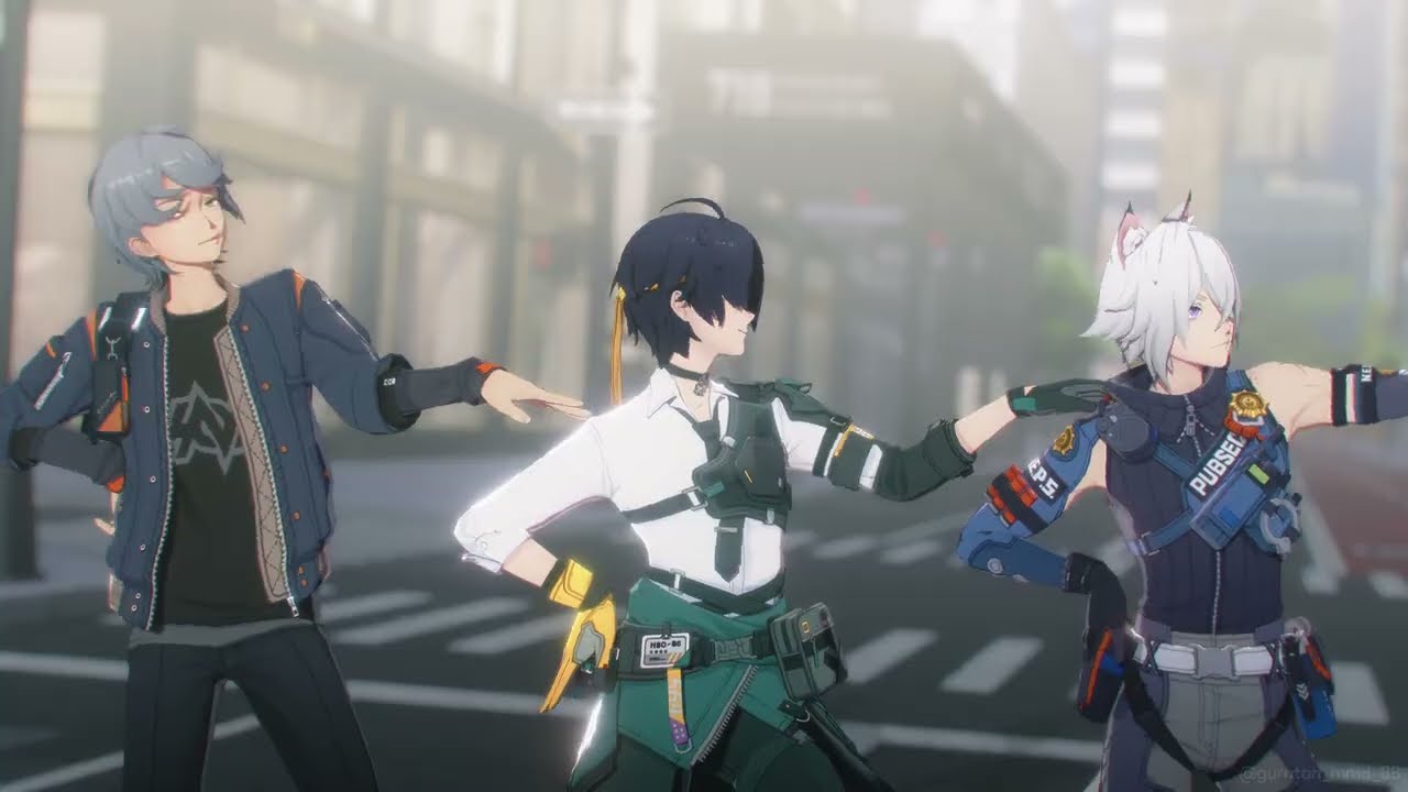 【ゼンゼロMMD】妄想疾患■ガール【浅羽悠真、アキラ、セス・ローウェル / Harumasa, Wise, Seth】