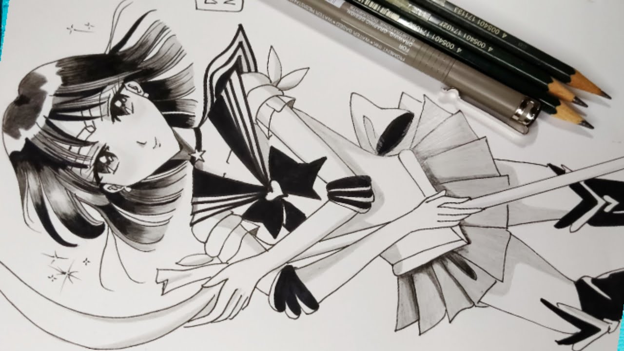 How to Draw Sailor Saturn Sailor Moon #sailormoon #drawanime #howto