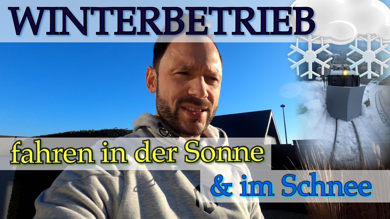 Betrieb im Winter - die Gartenbahn macht keine Pause