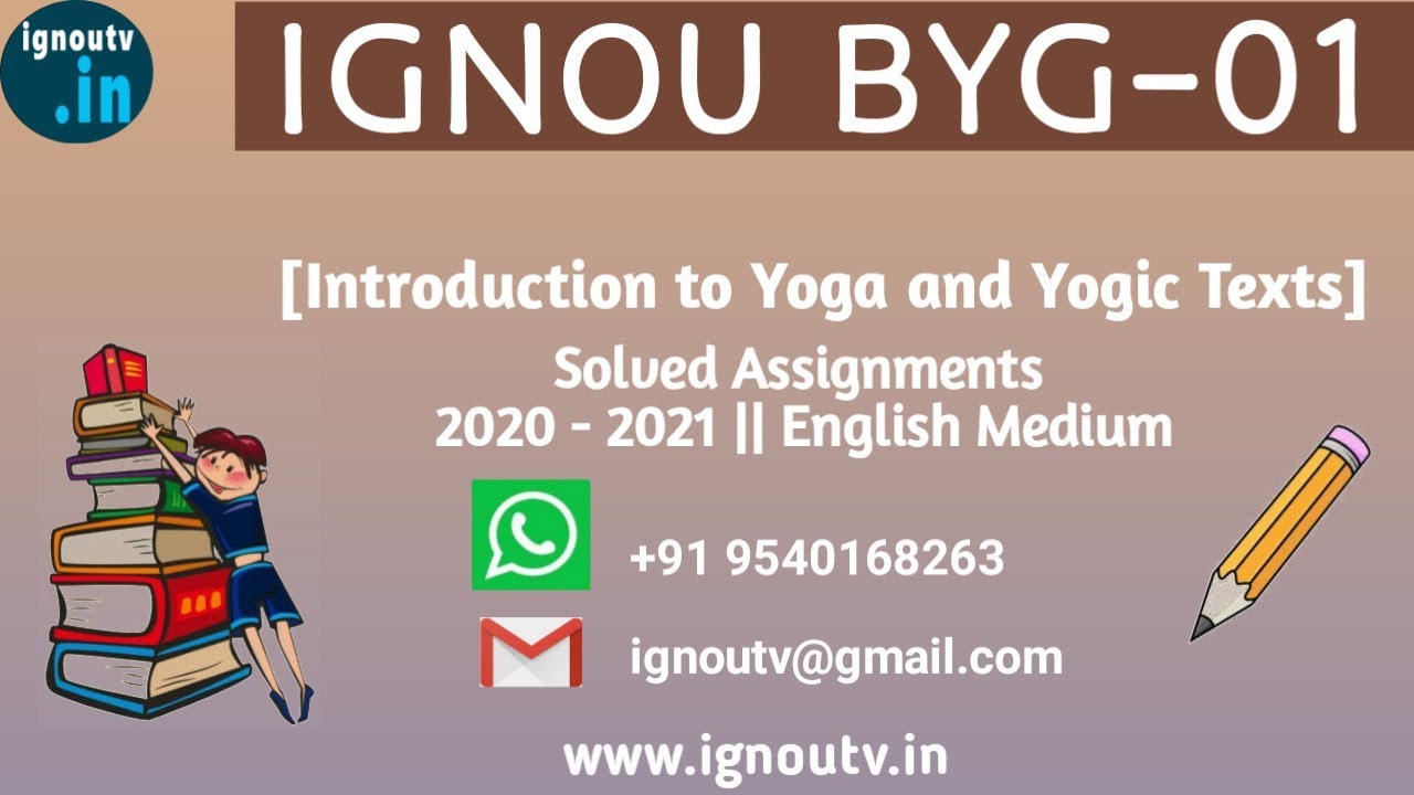 IGNOU BYG-01 Solved Assignment January 2021 || IGNOU CPY|| BYG-01 || IGNOU TV || IGNOU ||