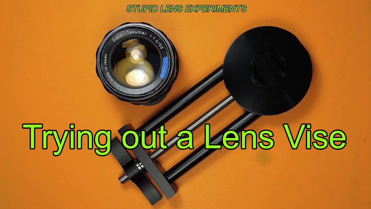 Trying out the Lens Vise tool. (Filter repair)(S.L.E.).