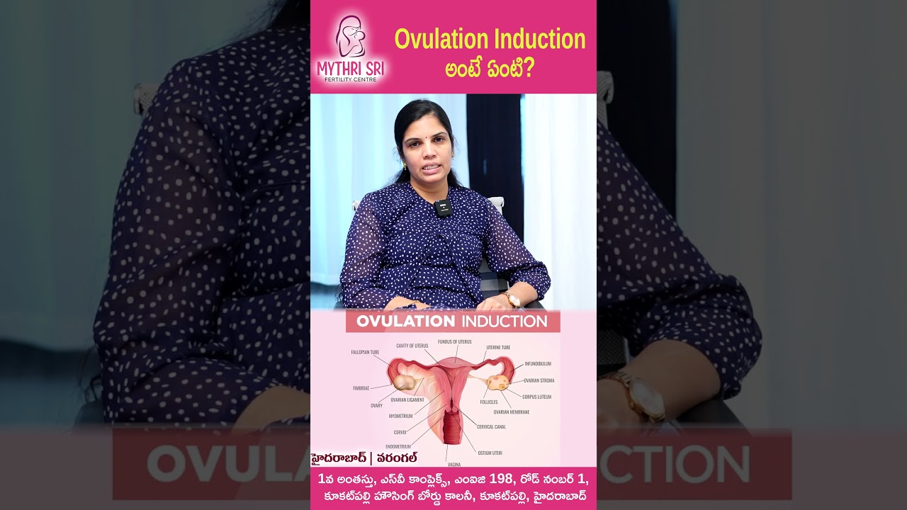 Ovulation Induction Procedure in Telugu | #ovulation #fertility #mythrisrifertilitycentre #shorts
