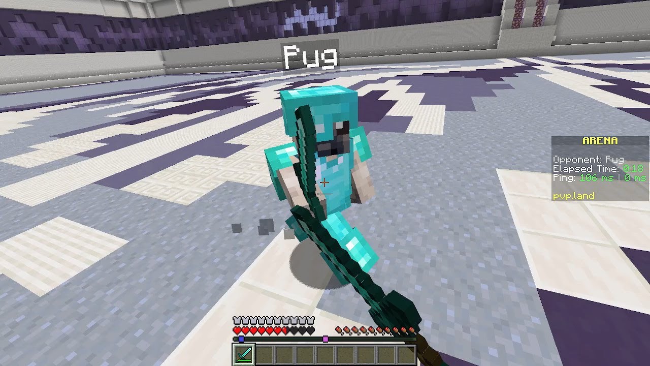 Minecraft PvP Land: 1.21 Hard Bot Duels (Gameplay)
