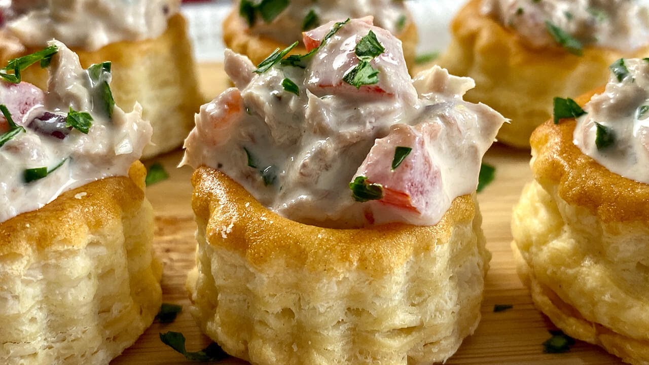VOLOVANES AL HORNO RELLENOS DE AT&Uacute;N I Los tendr&aacute;s LISTO EN S&Oacute;LO 5 MINUTOS!!