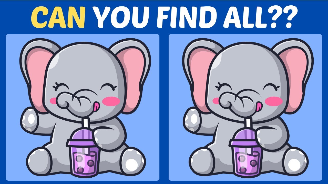 【Spot the difference】⚡️Super hard to find 3 differences in 90seconds!!【Find the difference】