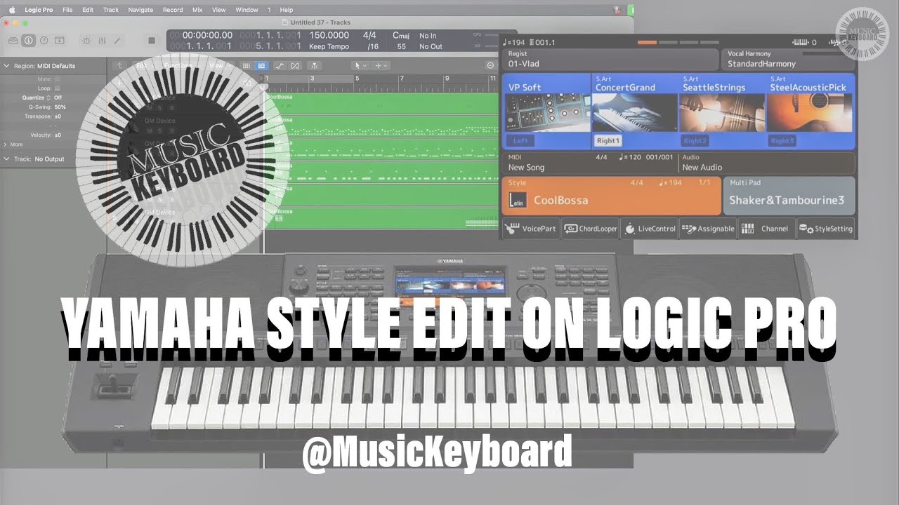 YAMAHA PSR Series - Style edit on Logic Pro