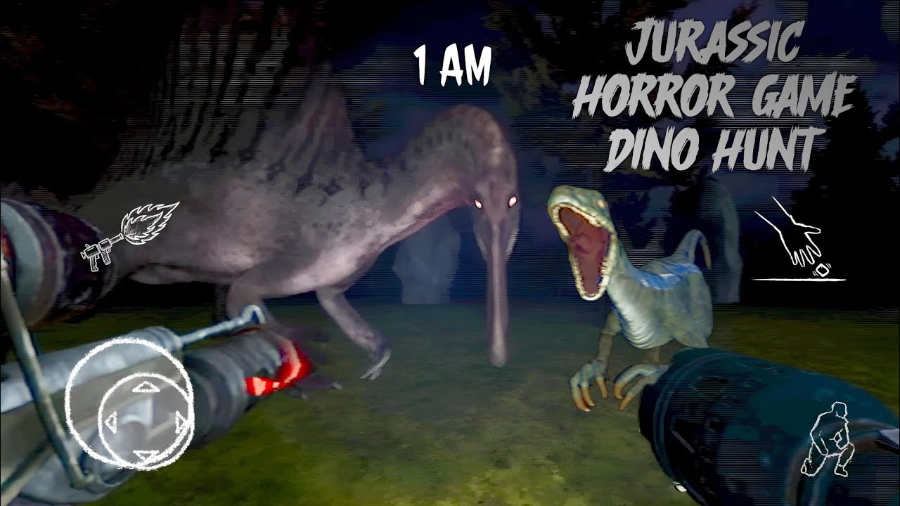 Jurassic Horror Game Dino Hunt - Mobile Gameplay Video (Android)