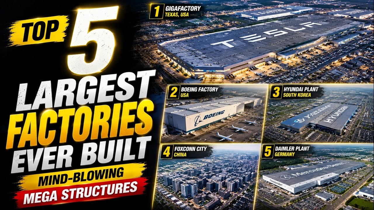 Top 5 Largest Factories Ever Built &ndash; Mind-Blowing Mega Structures