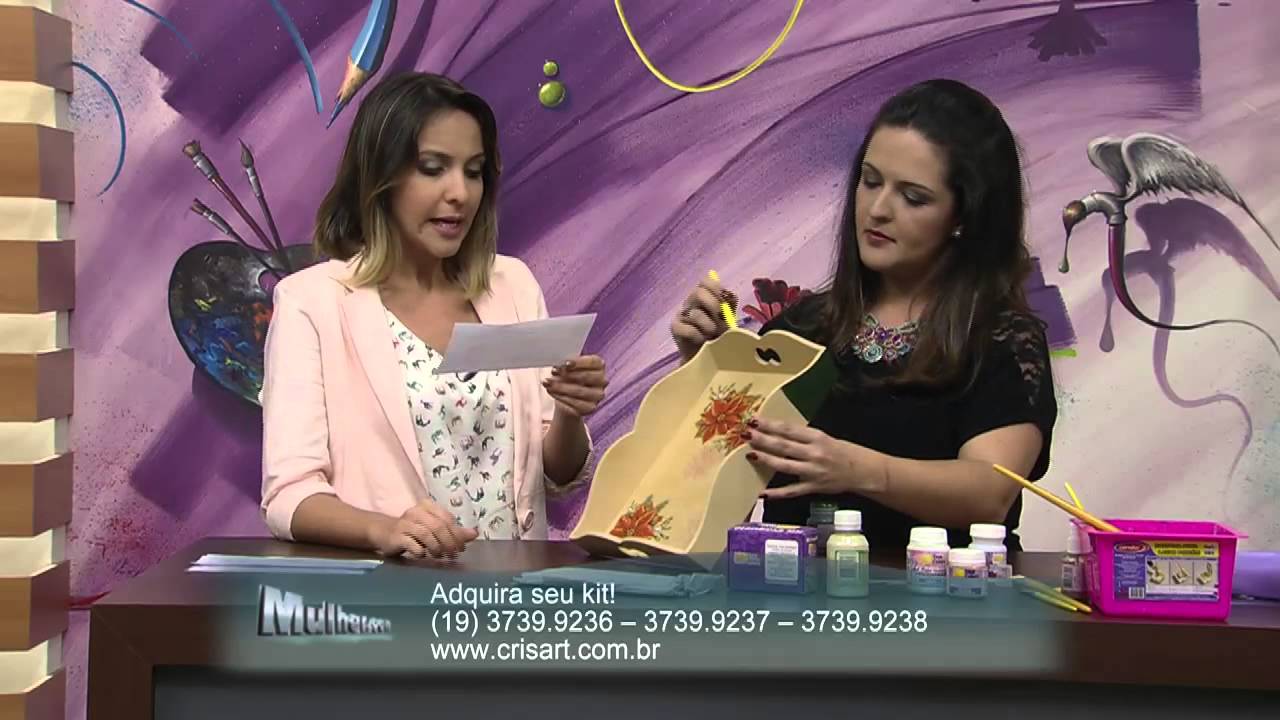 Mulher.com 08/11/2013 - Bandeja de Craquelê - Marisa Magalhães  (Bloco 2/2)