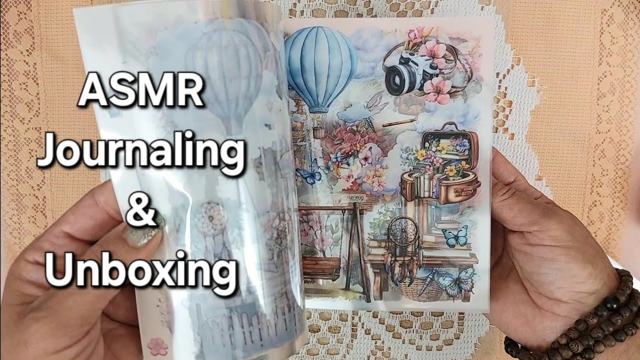 ASMR Journal With Me + Unboxing ft @grabieofficial