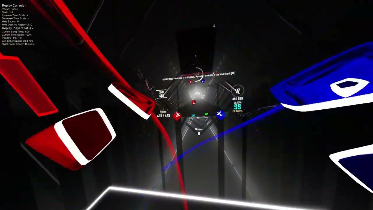 [Beat Saber] Darkside Of The Mind by DJ Myosuke Hard 10.24★ FC 94.80% 426.42pp