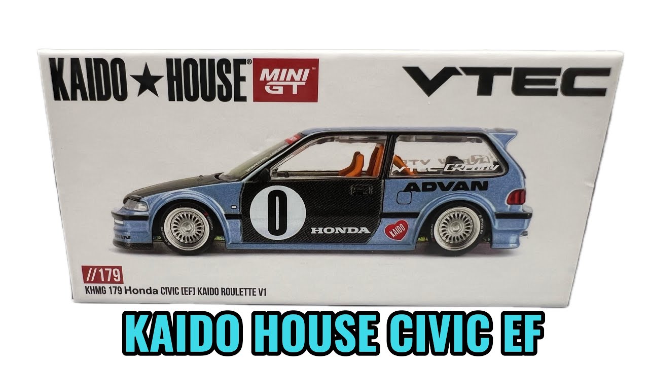 Kaido House Mini GT 1/64 – Honda Civic EF (Kaido Roulette V1) | Cinematic Showcase