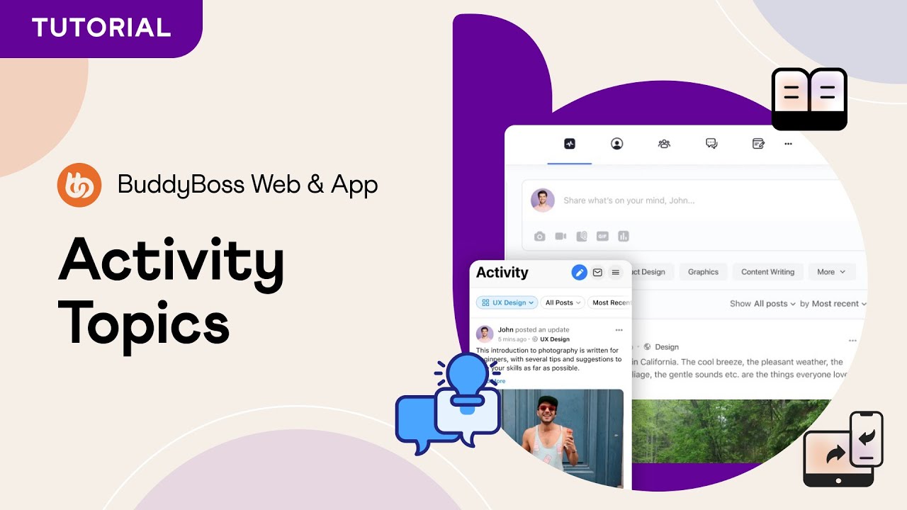 Introducing Activity Topics for BuddyBoss Web and App
