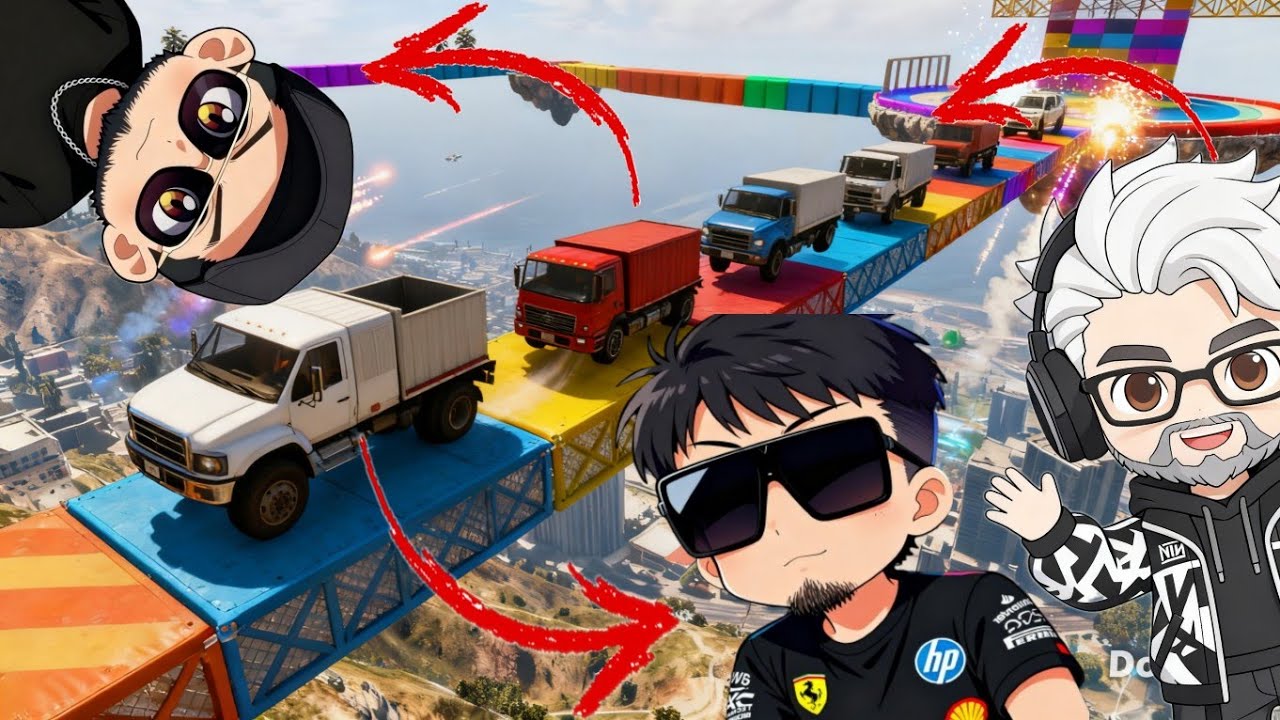 LOS CRACKS EN UNA SOLA CARRERA /#GTA #Parkour