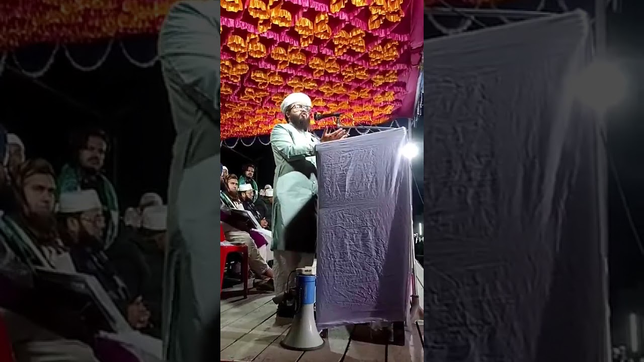 আবার বাহাদুরপুর নির্বাচনী মিটিংয়ে বক্তব্য রাখলেন পীরজাদা হানজালা সাহেব