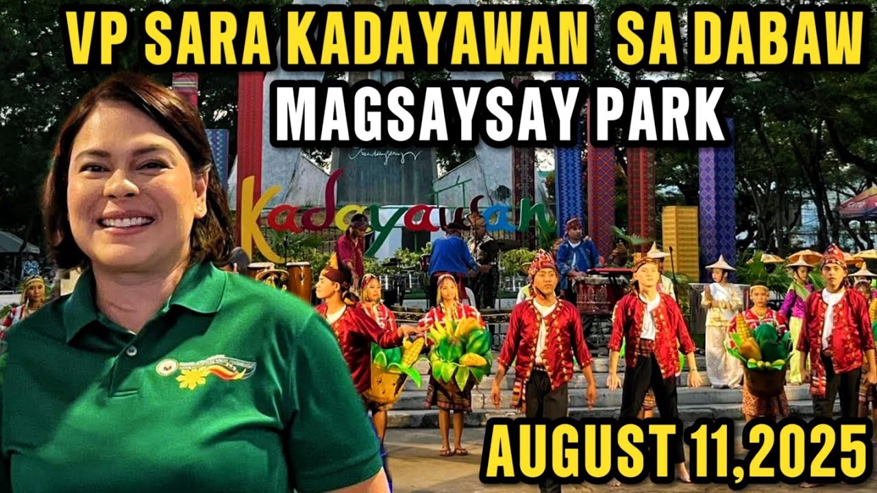 VICE PRESIDENT SARA DUTERTE | KADAYAWAN FESTIVAL | 11 TRIBES MAGSAYSAY PARK