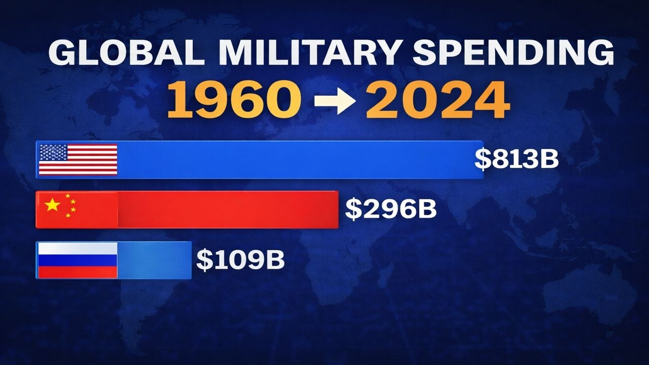 Global Military Spending by Country (1960–2024) | Current US$