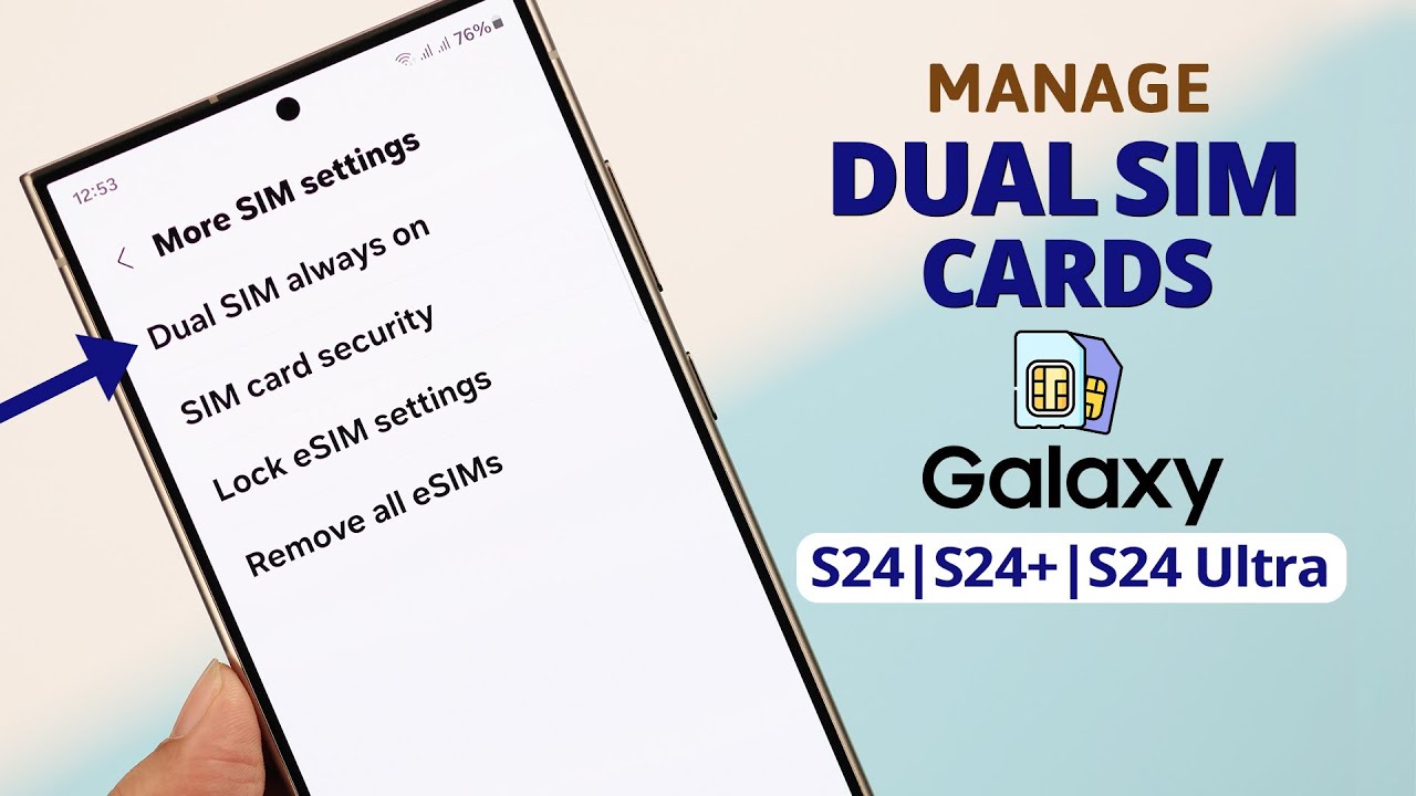 Jak zarządzać dwiema kartami SIM w Samsungu Galaxy S24 Ultra/Plus! [Menedżer kart SIM]