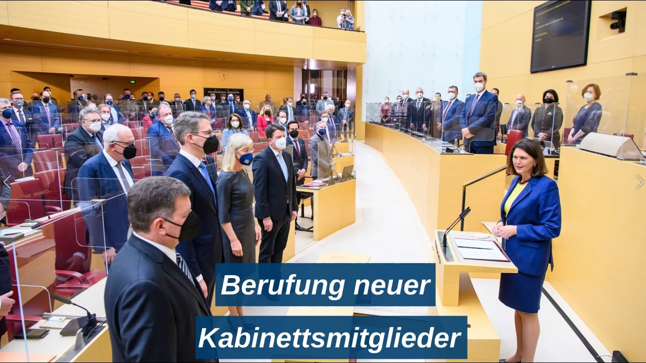 Berufung neuer Kabinettsmitglieder - Bayern