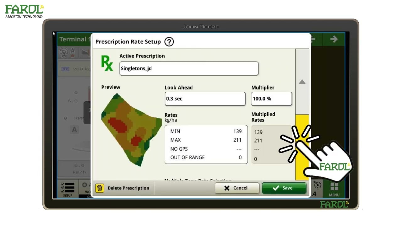 How to: Load a prescription map into an ISOBUS implement