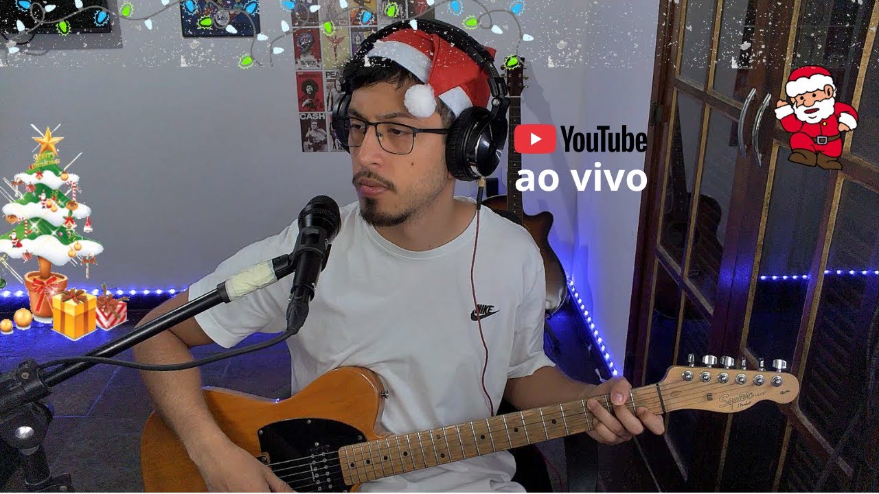 Tocando Guitarra e Cantando uns Rocks ! Live 41. Especial de Natal.