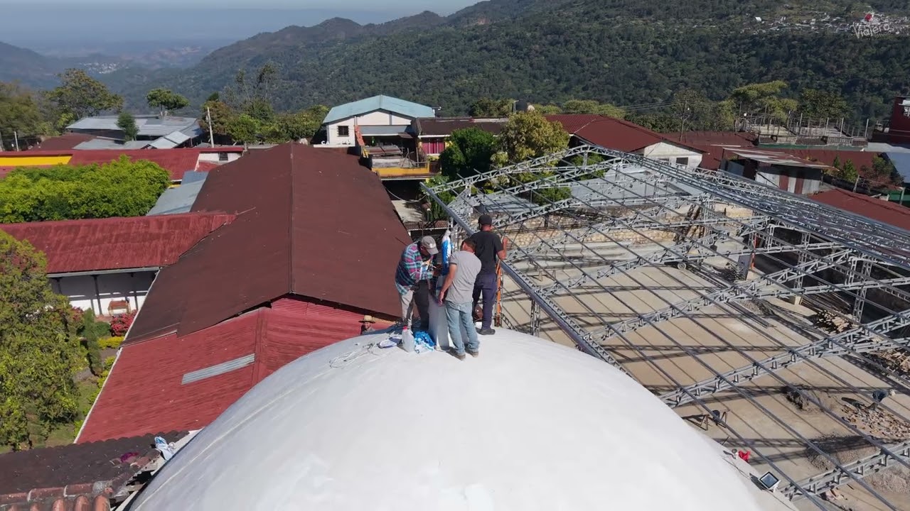 Pintada de la Iglesia Católica, fiesta de Candelaria. Jacaltenango 2026