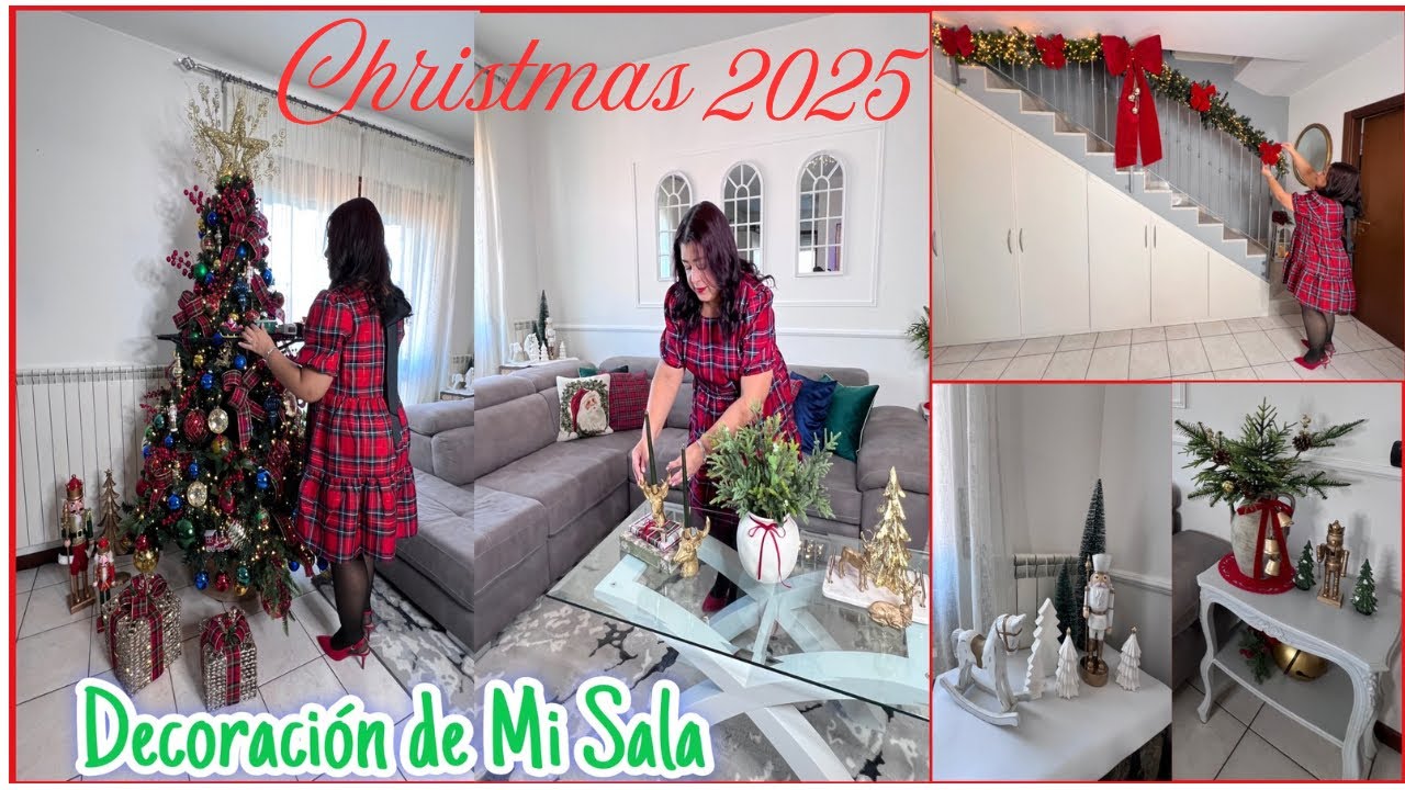 DECORACIÓN SALA 2025🎄DECORAZIONE DEL SALOTTO NATALIZIO 🎄CHRISTMAS  LIVING ROOM DECOR✨
