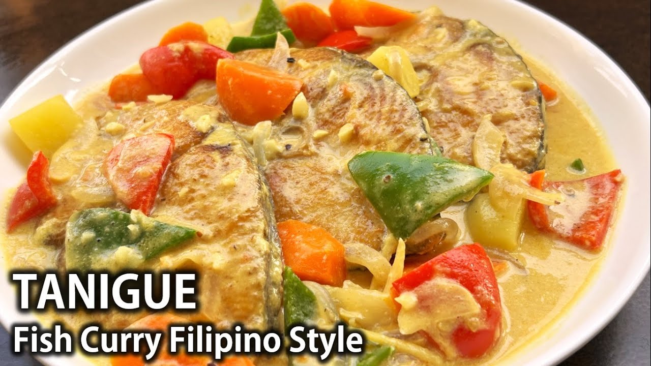 KINGFISH Curry Recipe | How to cook FISH CURRY in COCONUT MILK | Filipino-style